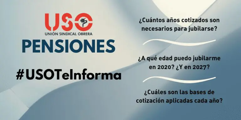 Pensiones años cotizados para jubilarse y edad de jubilación tras la Reforma