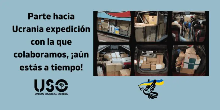Parte hacia Ucrania la expedición de ayuda humanitaria con la que colabora USO
