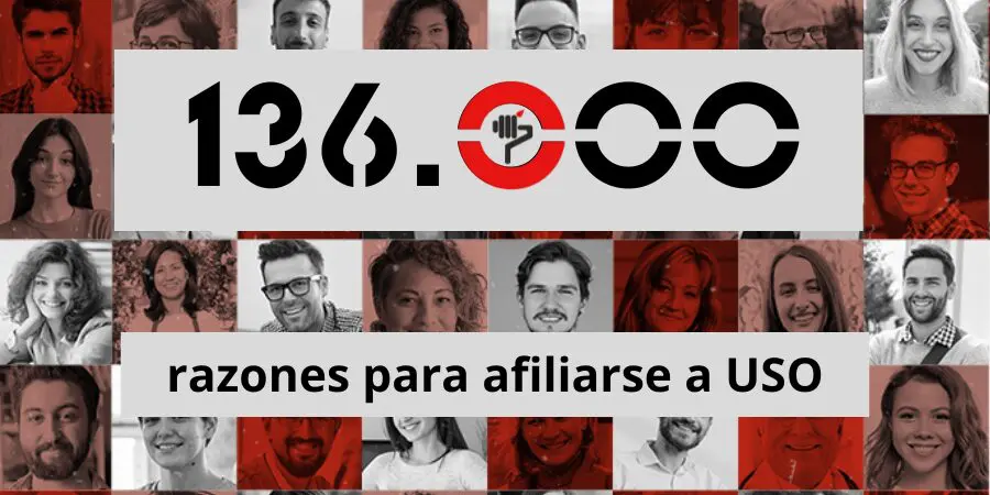 Más de 136.000 razones para afiliarse al sindicato USO