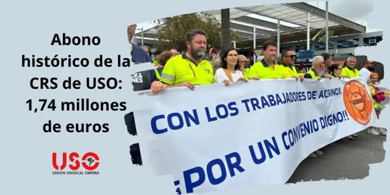 La CRS de USO abonó una cantidad histórica de 1,74 millones de euros en 2024