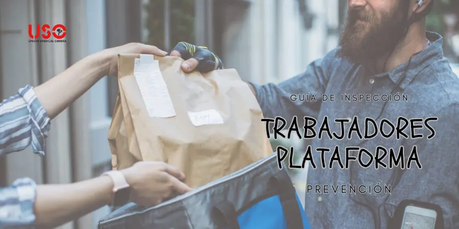 Sindicato USO. Nueva guía de ITSS: prevención para trabajadores de plataformas digitales y reparto