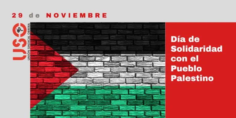 USO se suma al Día Internacional de Solidaridad con el Pueblo Palestino