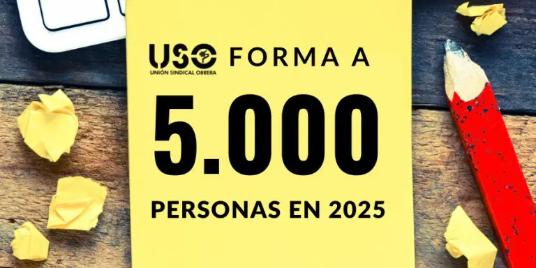 USO forma a 5.000 personas en 2025, cada vez con más oferta de cursos