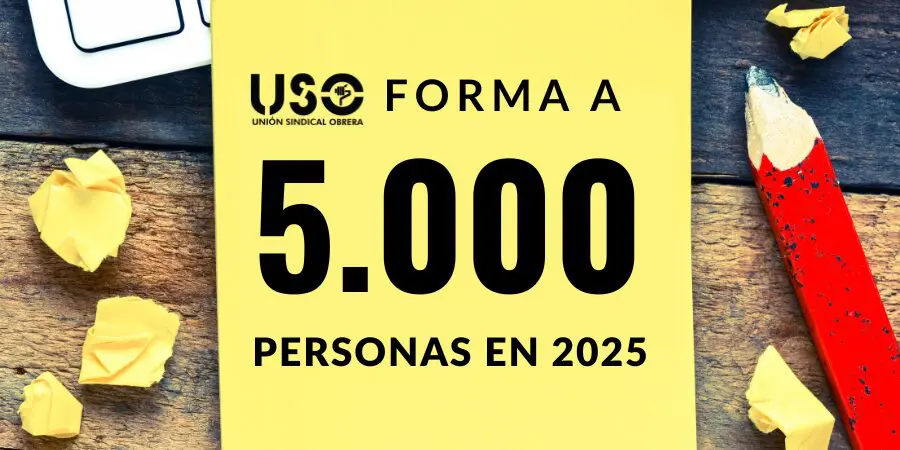 USO forma a 5.000 personas en 2025, cada vez con más oferta de cursos
