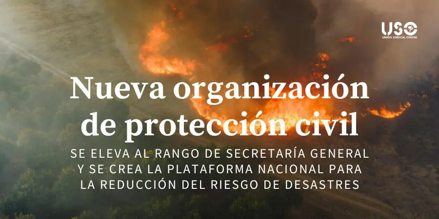 Nueva organización en la protección civil frente al riesgo de desastres