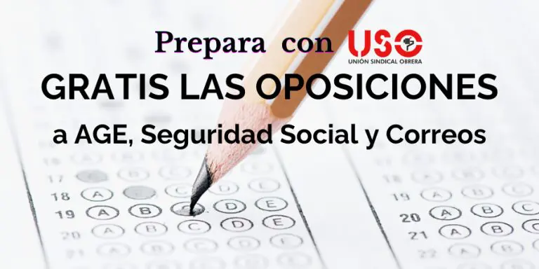 Prepara gratis con USO las oposiciones a AGE, Seguridad Social y Correos
