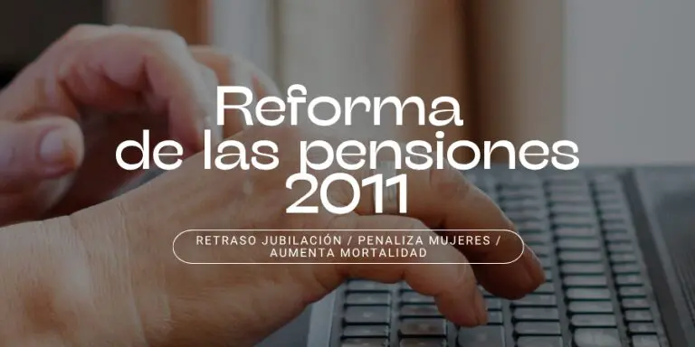 Sindicato USO. Reforma de las pensiones: trabajar más, castigo a las mujeres y acorta la vida