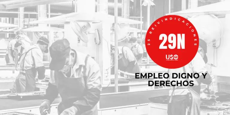 Ocho propuestas laborales de USO para las elecciones del 29N