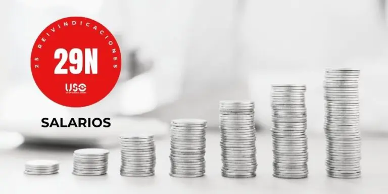 USO exige a los partidos del 29N un SMI del 60% del salario medio y una subida salarial igual al IPC