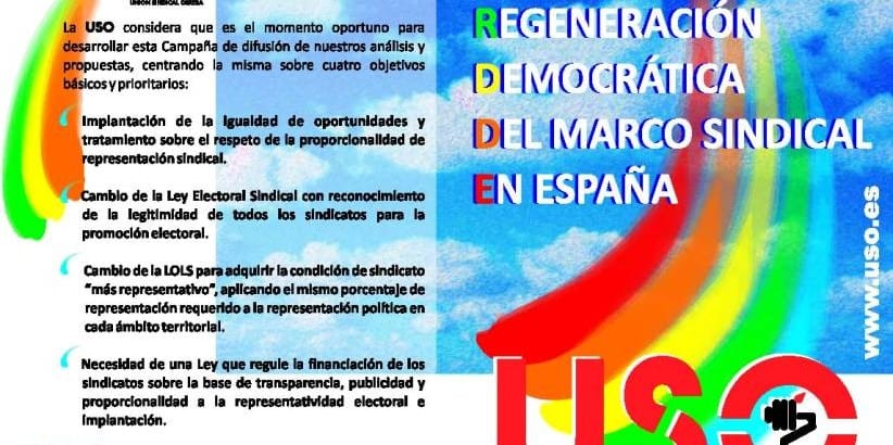 USO: “La transparencia y el buen gobierno deben regir para todos”