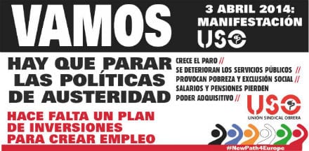 USO apoya las movilizaciones convocadas por la CES del 3 y 4 de abril, para exigir una Europa más social y con empleos de calidad