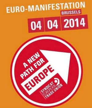 USO respalda en Bruselas la Euro manifestación convocada por la CES