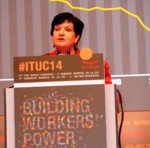 Sharan Burrow es reelegida Secretaria General de la CSI