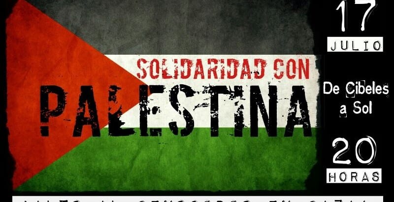 Manifestación ALTO AL GENOCIDIO EN GAZA, SOLIDARIDAD CON PALESTINA #17JSOSGaza