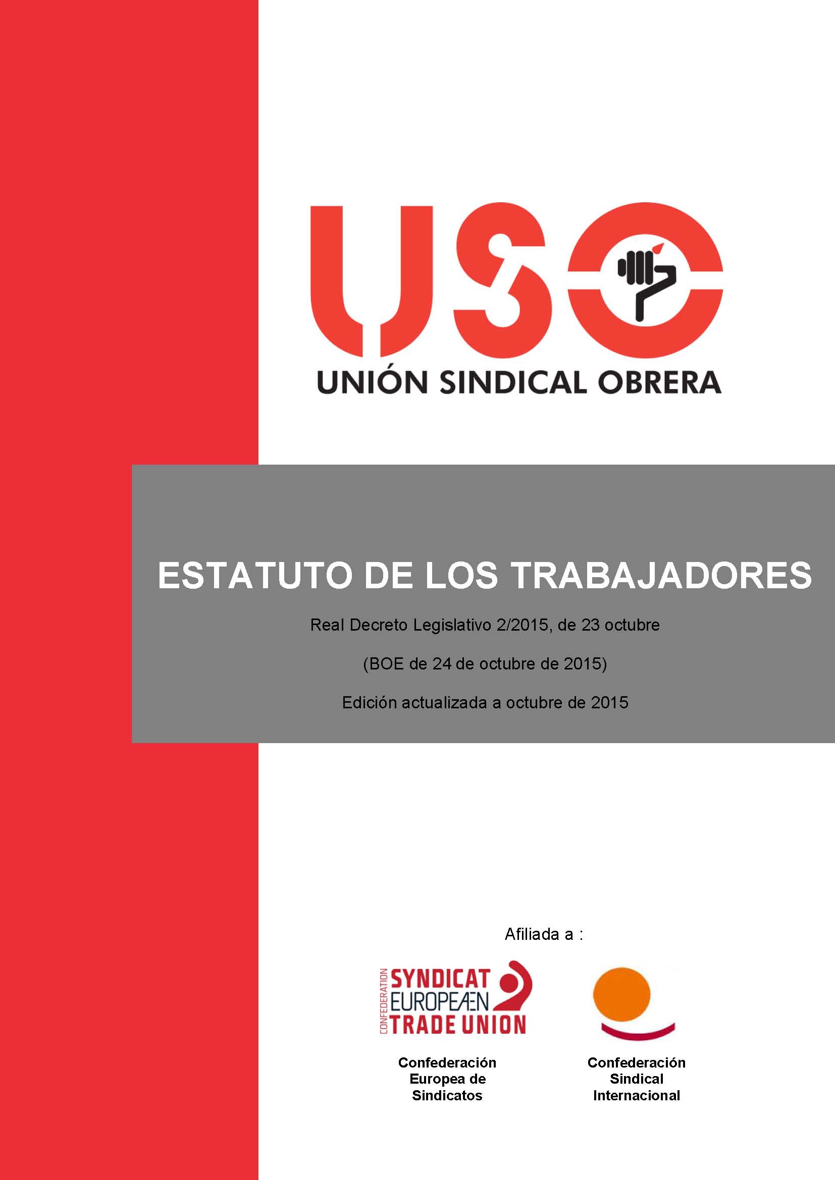 ESTATUTO DE LOS TRABAJADORES OCTUBRE 2015