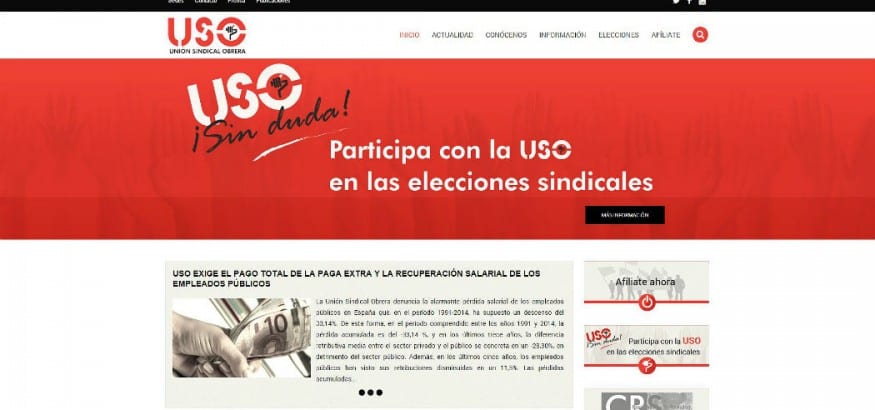 USO estrena web con nuevo contenido y diseño