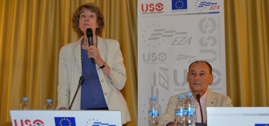 Susan George en el seminario internacional USO-EZA