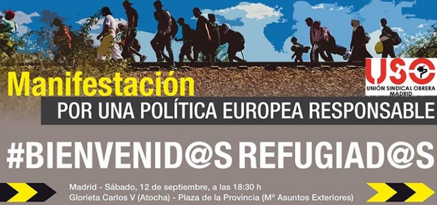 12-S: Manifestación por una política europea responsable para los refugiados