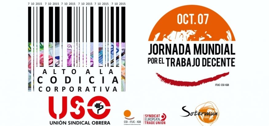 7 de octubre. Jornada Mundial por el Trabajo Decente