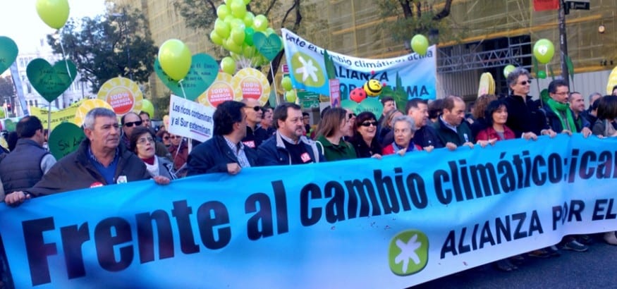 Madrid acoge la mayor marcha por el clima de su historia