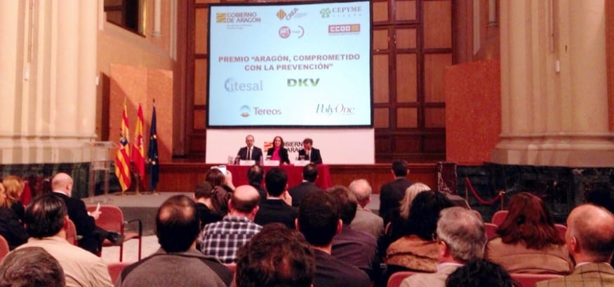 USO en la entrega de premios “Aragón comprometido con la prevención”
