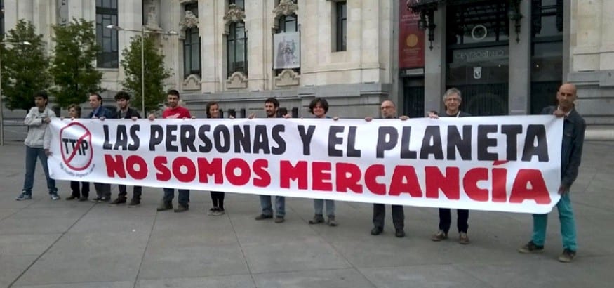 Madrid se une a la lista de ciudades que rechazan el TTIP