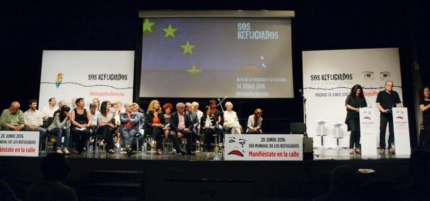 Representantes de la cultura y la sociedad civil unen sus voces en defensa de los refugiados