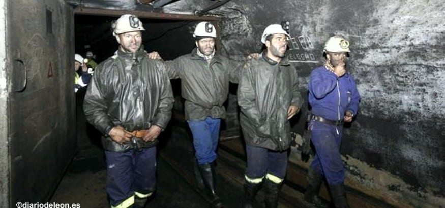 FI-USO reclama la actuación del Ministerio de Industria para poner fin al encierro minero