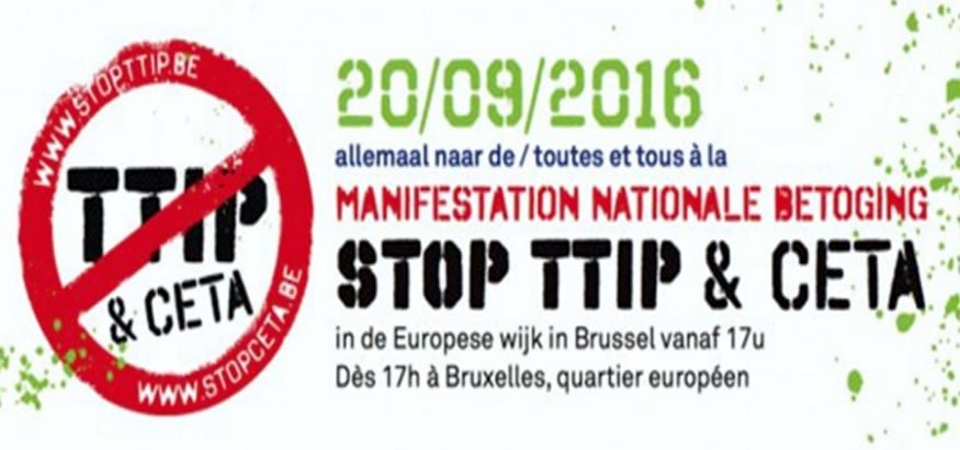 USO estará presente en la manifestación europea contra el CETA y el TTIP