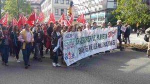 USO asturias Manifestacion NO al TTIP