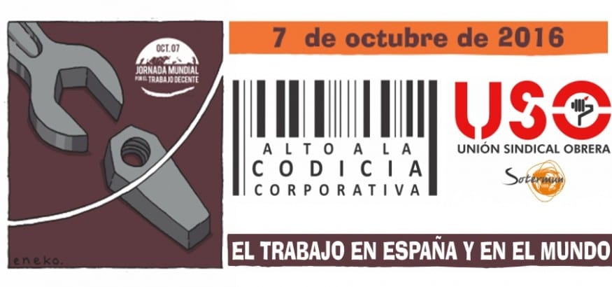 Manifiesto 7 de octubre, Jornada Mundial por el Trabajo Decente