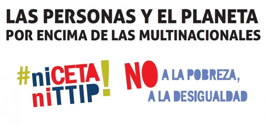 Manifiesto #niCETAniTTIP No a la pobreza. No a la desigualdad