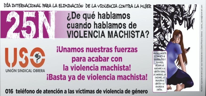 Manifiesto USO 25N Día Internacional para la Eliminación de la Violencia contra la Mujer