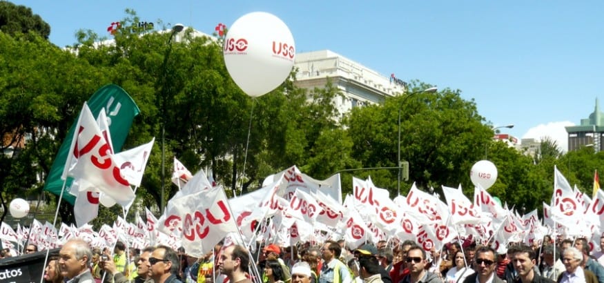 USO se desmarca de las movilizaciones de UGT y CCOO y anuncia actos reivindicativos propios