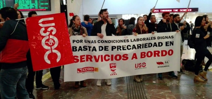 USO convoca nuevas jornadas de huelga en Ferrovial Servicios a Bordo