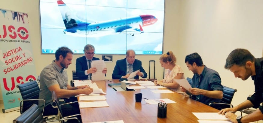 USO firma el I Convenio de Tripulantes de Cabina de Norwegian