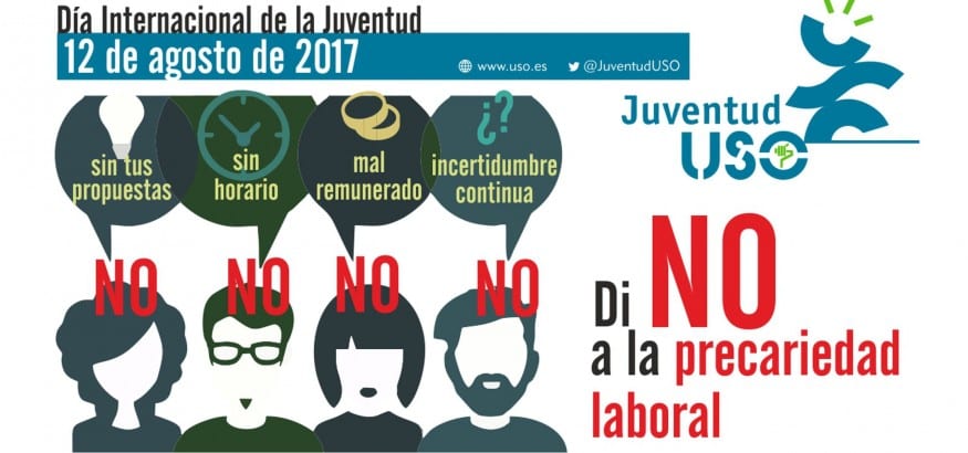 Manifiesto con motivo del Día Internacional de la Juventud