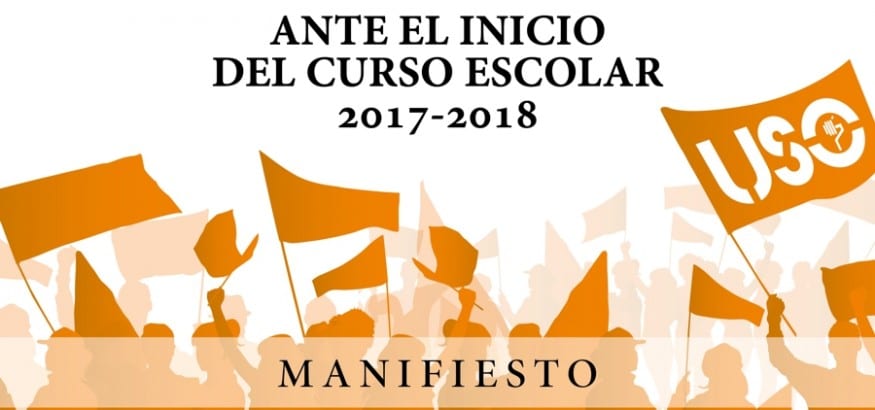 Manifiesto de FEUSO “Una escuela de calidad, gratuita y plural para todos”