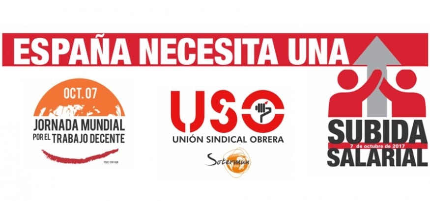 USO celebra la Jornada Mundial por el Trabajo Decente con un acto central el próximo 5 de octubre