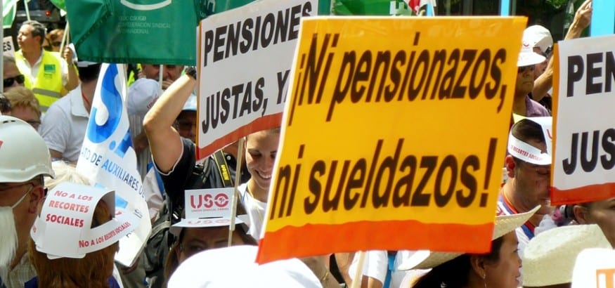 USO exige la derogación de la reforma de las pensiones de 2011 y las leyes que la desarrollan