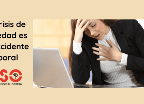 Reconocida como accidente laboral una crisis de ansiedad