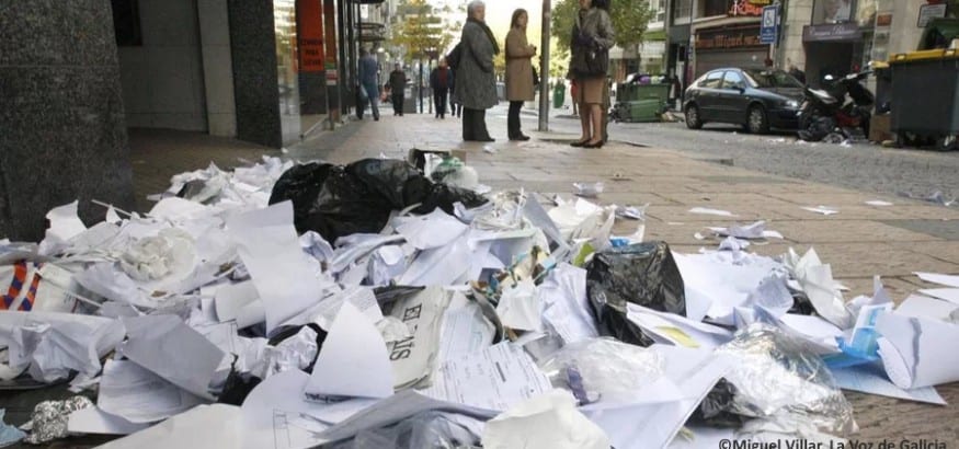 USO convoca huelga en el servicio de limpieza viaria de Orense