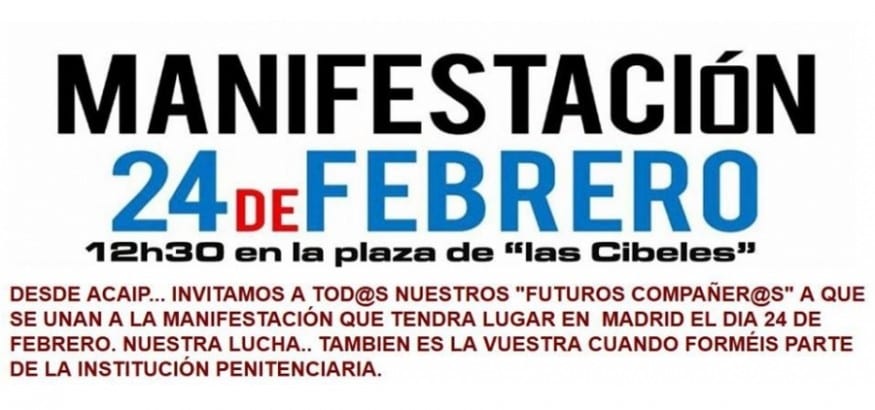 Manifestación ACAIP-USO en defensa de los derechos de los trabajadores