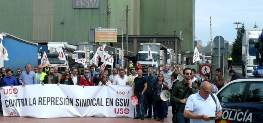 El TSJC declara nulo el despido del sindicalista de USO en GSW