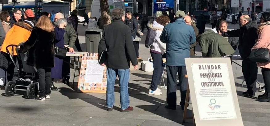 A por los dos millones de firmas para blindar las pensiones