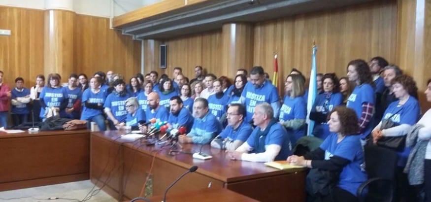 La huelga de funcionarios de Justicia gallegos se recrudece