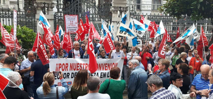 El sector de limpieza de Asturias sale a la calle por un convenio digno