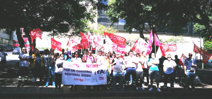 USO Canarias retoma la huelga de trabajadores de ambulancias
