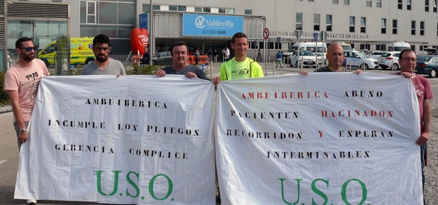 USO denuncia graves deficiencias en el transporte sanitario en Cantabria