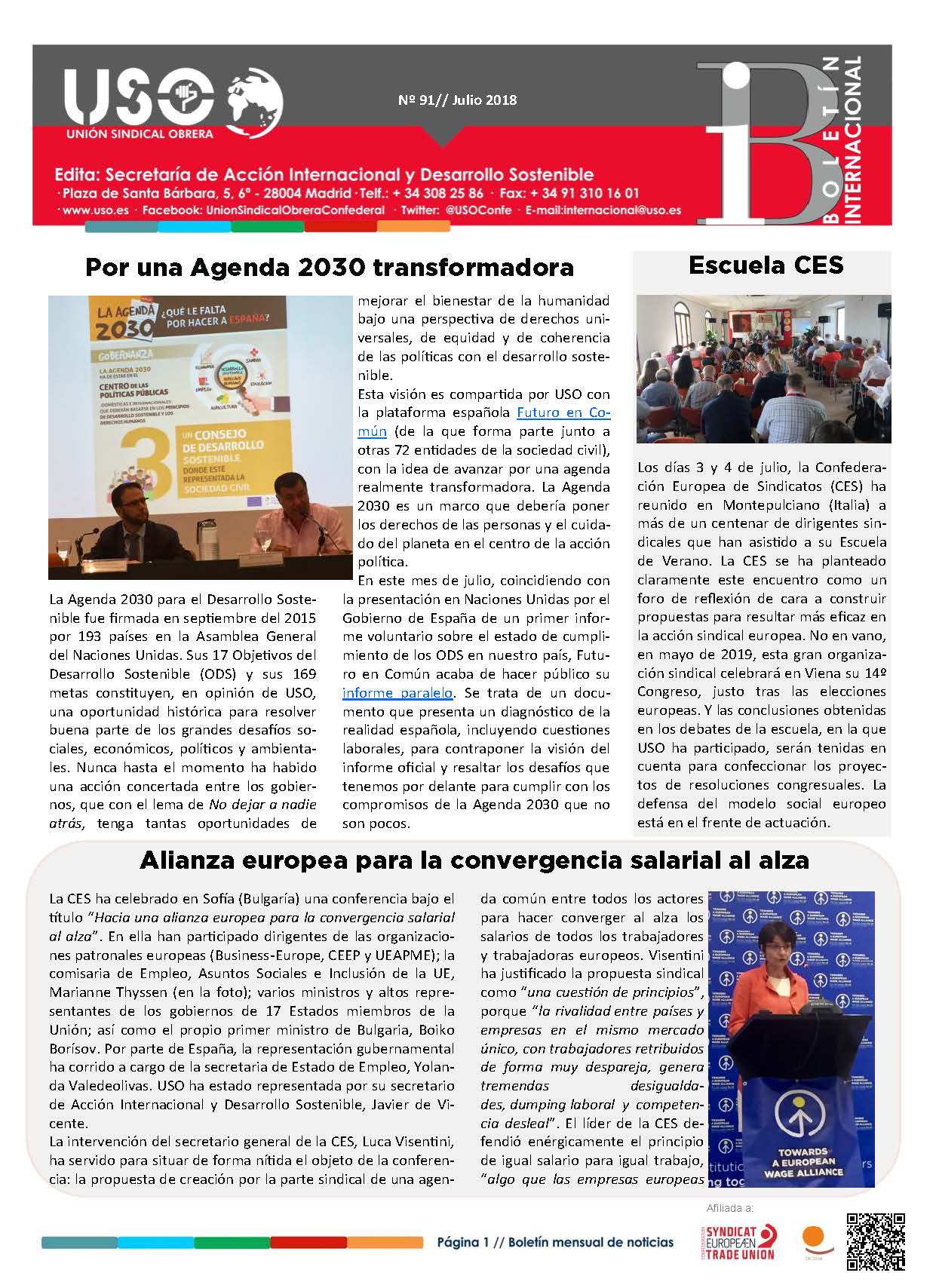 Boletín Internacional Nº 91